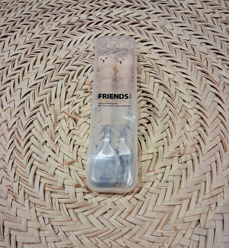 قاشق و چنگال فانتزی کودک طرح حیوانات FRIENDS