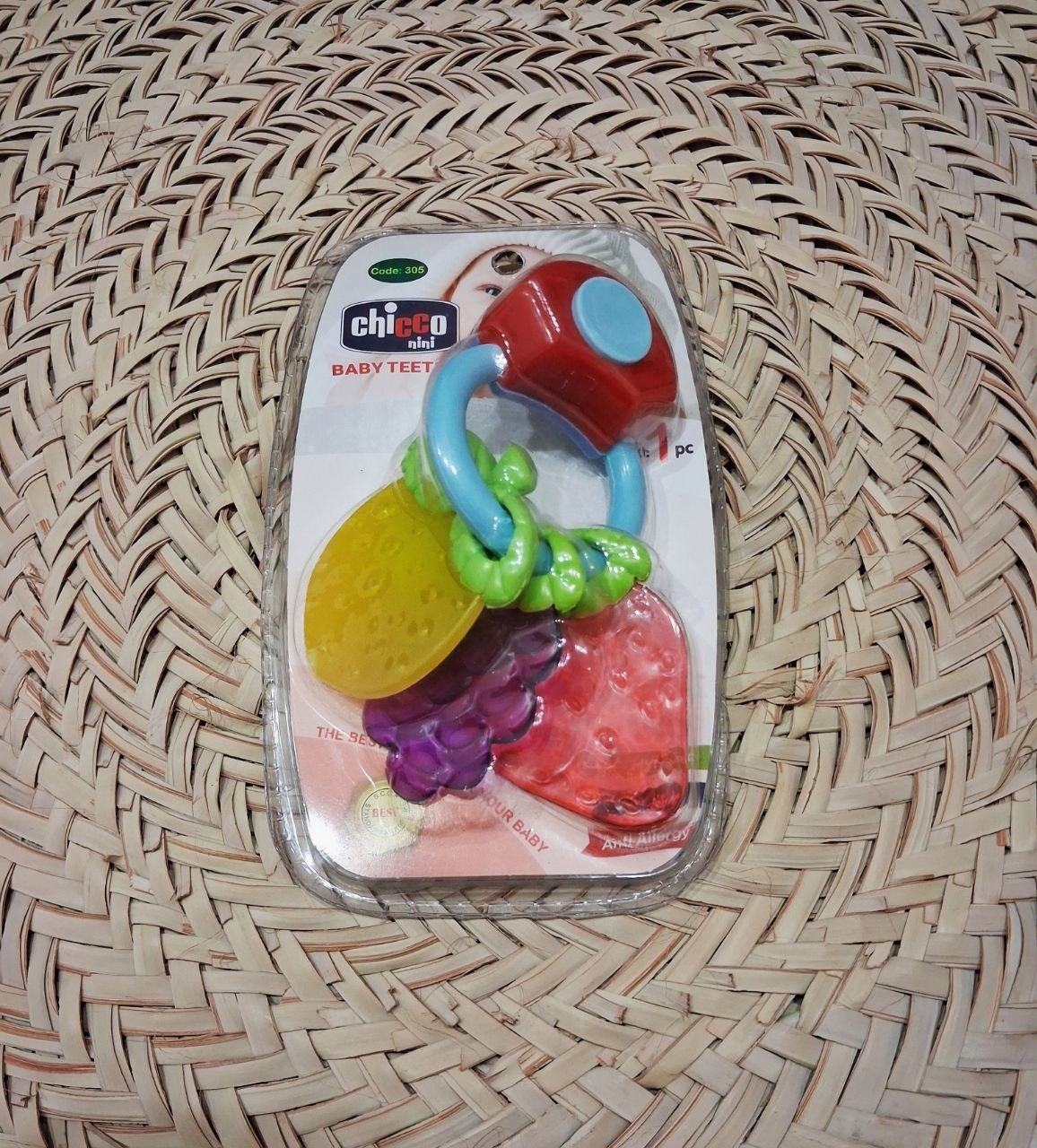 جغجغه و دندانگیر میوه ای ژله ای chicco کد 305
